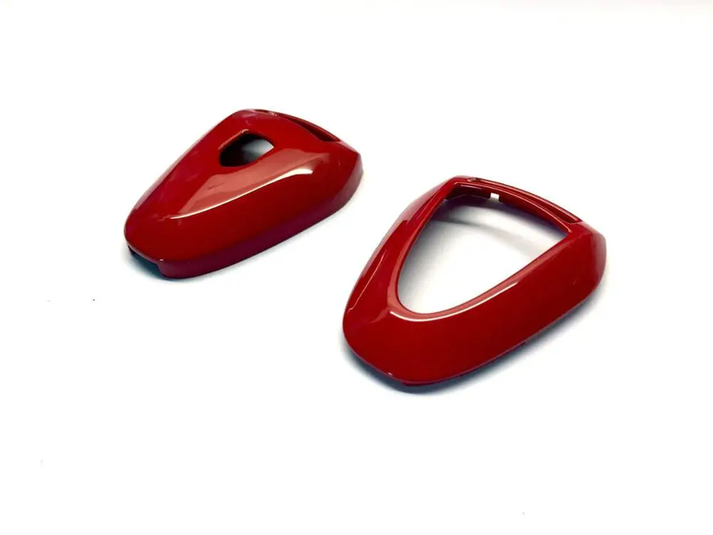 Gloss Red Крышка дистанционного ключа для Porsche черная головка дистанционного ключа - Название цвета: Gloss Red