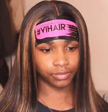 Nabeauty-Peluca de cabello humano con encaje frontal en T para mujeres negras, postizo de encaje transparente con reflejos marrón, nudos blanqueados, Remy