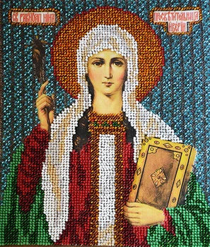 

B312 set for embroidery with beads 'Tiny ''St. Nina ', 12x14.5 cm
