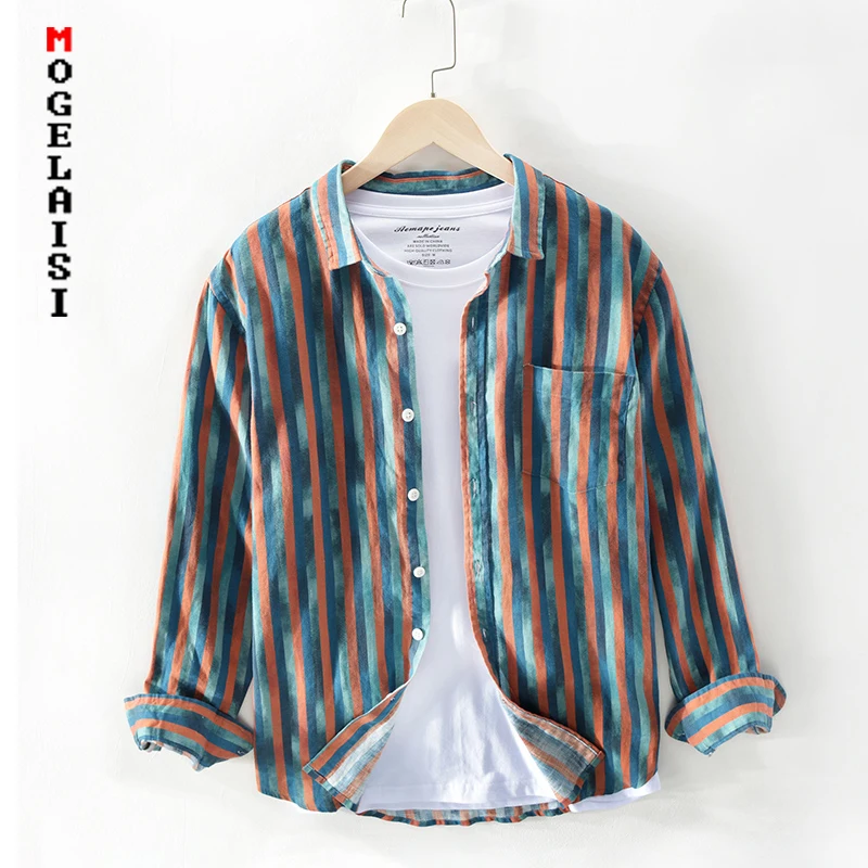 Fashion striped shirt men high quality comfortable spring tops man Breathable shirt camisas masculin TB627 Fashion striped shirt men high quality comfortable spring tops man Breathable shirt camisas masculin TB627