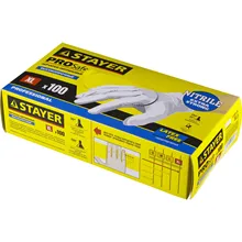 Перчатки экстратонкие STAYER XL, нитриловые экстратонкие, 100 шт. 11203-XL