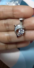 Plata de Ley 925 auténtica de joyería de cristal con forma de delfín para mujer, cadena con colgantes y collares, Gargantilla para mujer, regalo de fiesta de boda