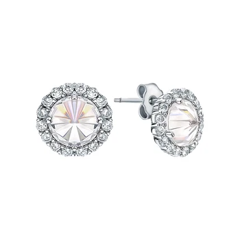 

Silver earrings with cubic zirconium sunlight sample 925