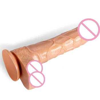 Huge Realistic Soft Penis Cheap Small Anal Dildo Silicone Suction Cup Thick Dick Butt Plug Sex Toys Men Women Gay Strapon Cock 3
