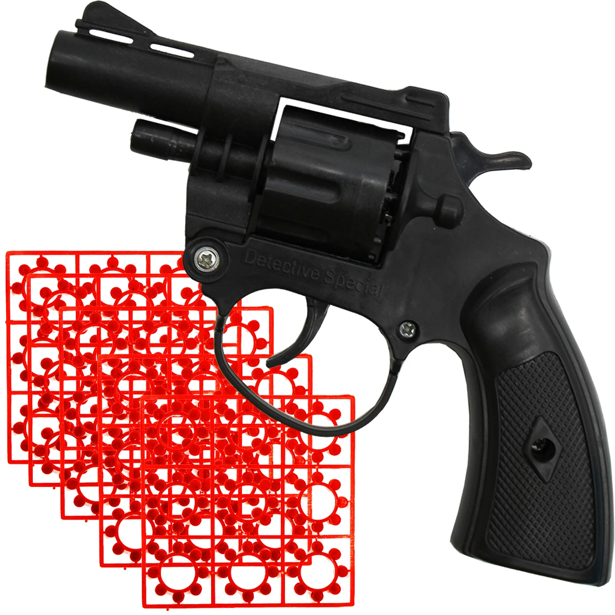 Комплект Детский Револьвер с 5 пачками Пистонов по 72 шт Cap Gun Herd Игрушечное оружие