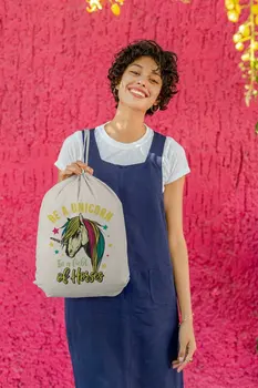 

Angemiel Bag Be A Unicorn In A Field Cloth Backpack