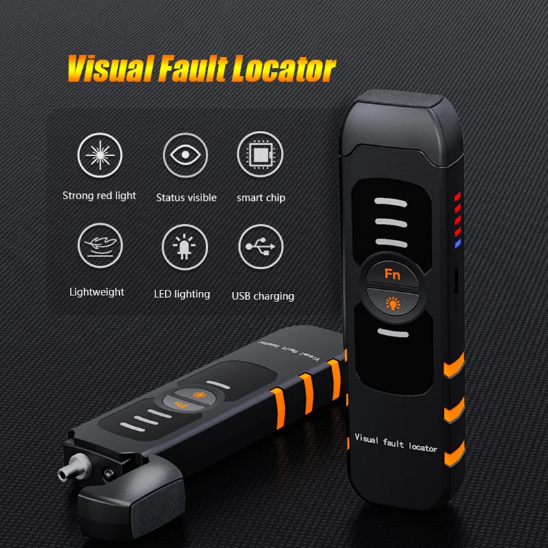 

FTTH Fiber Optic Tester Pen Type Red Laser Optical Fiber Light 10KM Visual Fault Locator Optical Cable Tester 5-30MW Range