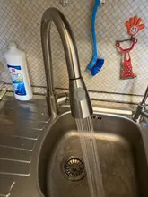 XOXO-grifos cromados de un solo tirador para cocina, grifo mezclador de agua giratorio de un solo orificio, 360 grados