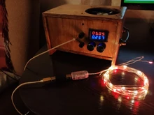 Christmas-Light Timer Decoration Led-String Copper-Wire-Garland Remote-Control Waterproof