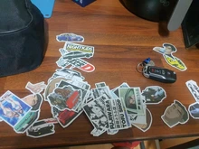 Pegatinas iniciales D para ordenador portátil, 10/30/50 Uds., bricolaje, nevera, guitarra, equipaje, monopatín, teléfono, bicicleta, impermeable, pegatina de Graffiti, juguetes para niños