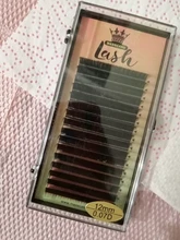 MASSCAKU 16 filas/caja 8 ~ 16mm y mezcla premium natural Sintético visón individual extensión de pestañas maquillaje cilia profesional