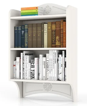 

Bookshelf with curtain rod Onega White PK-1 color White