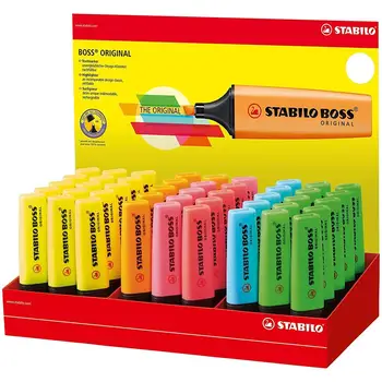 

Highlighter Boss Original color assorted-display rack with 45 PezziSTABILO30.6
