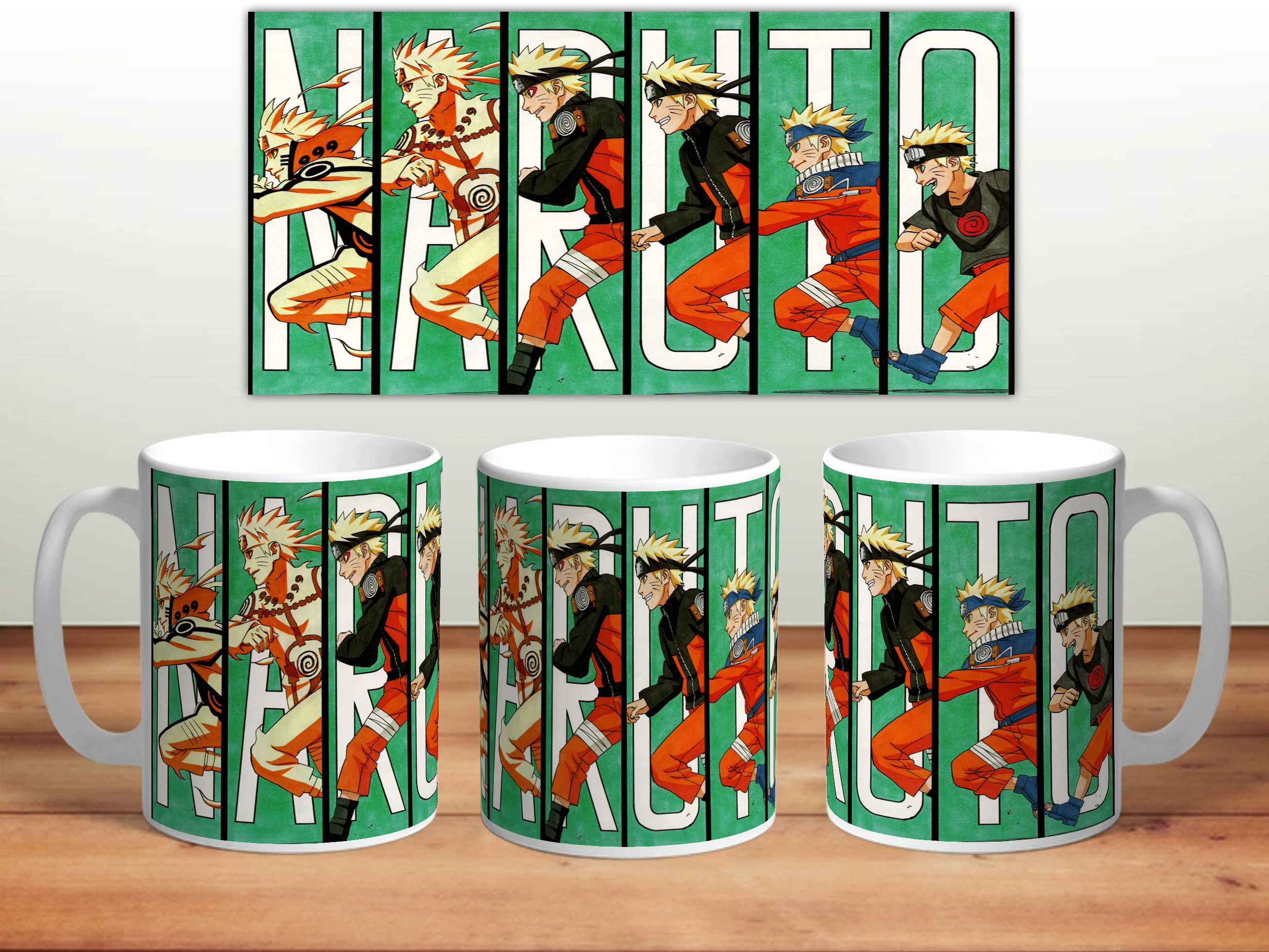 Кружка принт Naruto подарок. Постер Наруто на кружке. 330мл керамика | Дом и сад