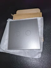 Glass-Panel Wall-Touch-Switch Livolo 2-Gang Crystal White for VL-C7-C2-11 