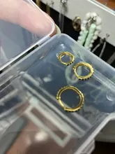 CANNER-pendientes de aro de Plata de Ley 925 auténtica para mujer, aretes redondos de circonia cúbica, joyería de boda, 1 Juego, 100%