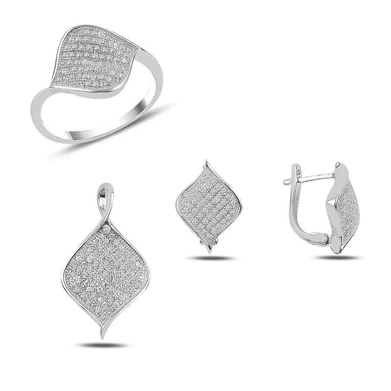 

Silver 925 Sterling Zircon Cubic Zirconia Set
