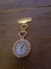 Broche personalizado grabado con tu nombre, broche de Doctor, cristal de circonita, Strass, oro rosa, corazón, Fob, reloj de enfermera