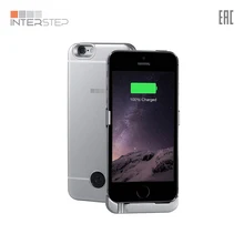 Чехол-аккумулятор INTERSTEP для iPhone 5 / SE, 2200 мАч, серый