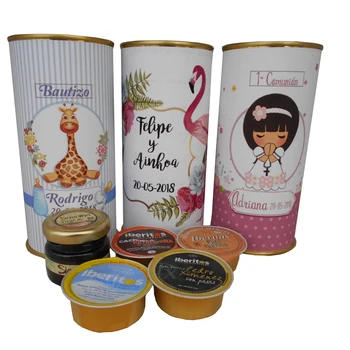 

6 pcs/customized with easy open tin with honey, pates and cheese blue