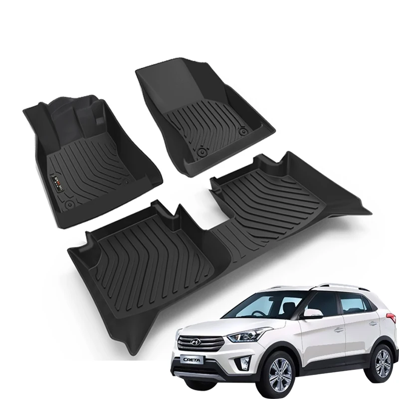 CarFloorRubberMatsForHyundaiCreta2015201620172018Women