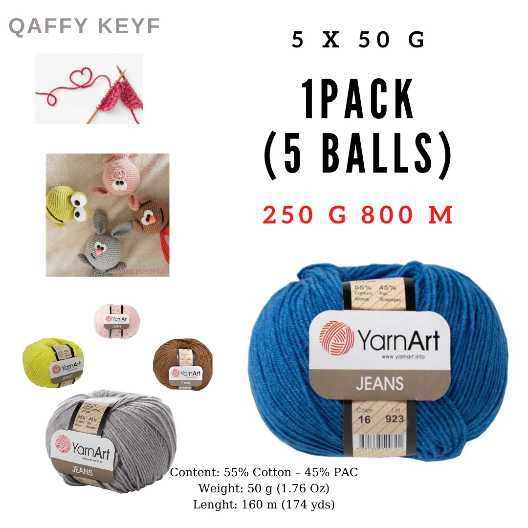 Yarnart Jeans Cardigan Sweater Shawl Blouse Soft Amigurumi Crochet