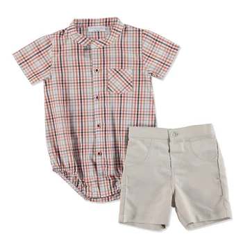 

ebebek For My Baby Summer Boy Shirt Bodysuit Short 2 pcs Set