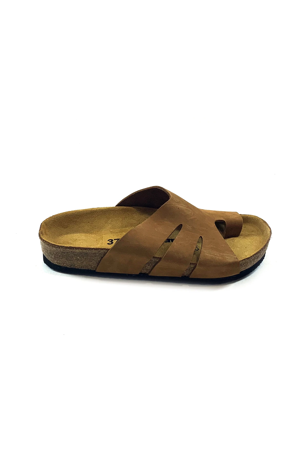 

CARA Sand Flip-Flops Anatomical Natural Cork Sole Real Leather Women Sandals