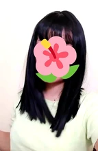 ALAN EATON-Peluca de cabello sintético liso para mujer, cabellera artificial corto y rubio con flequillo, color marrón degradado, estilo Cosplay, resistente al calor