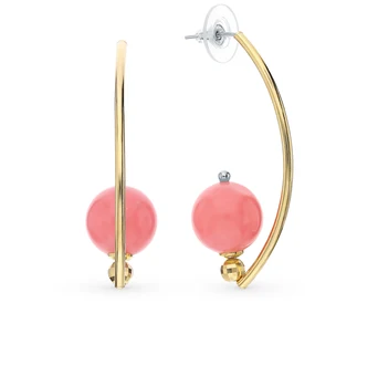 

Silver earrings with agate sunlight sample 925