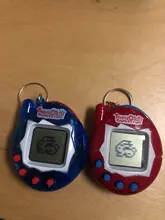 1 Uds transparente Tamagotchi electrónicos 90S nostálgico 49 en Virtual Cyber juguete Virtual electrónicos Perro Robot