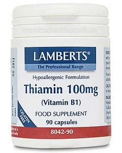 

THIAMINE (VITAMIN B-1) 100 MG 90 CHAP LAMBERTS