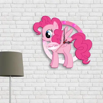 

Personalized Little pony Design Wooden Wall Clock-1