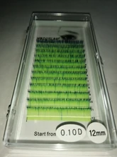 False-Lashes HBZGTLAD Curl 8-15mm Blue Yellow C/D Brand-New