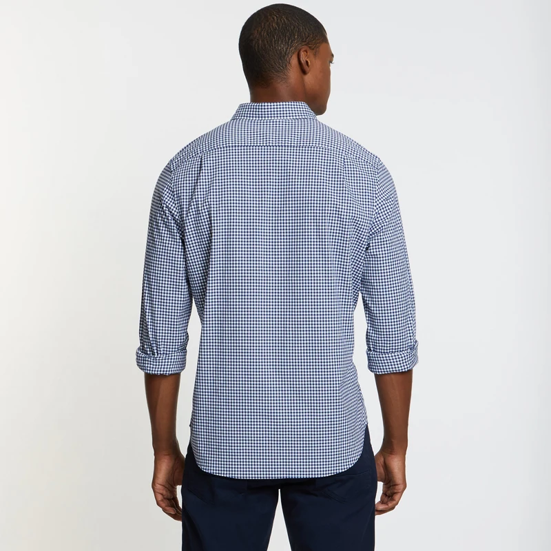 Nautica-рубашка синие квадраты и белые для men-W73001_4JN