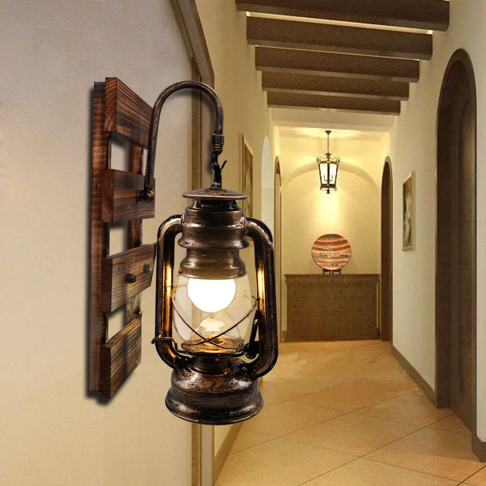  Artpad American LOFT Industrial Retro Wall Lamp AC90V-260V E27 Metal LED Adjustable Corridor Balcon - 32859212886
