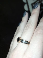 JeeMango-anillos de boda con números romanos para mujer, joyas de acero inoxidable de titanio y oro rosa, joyería JR19060