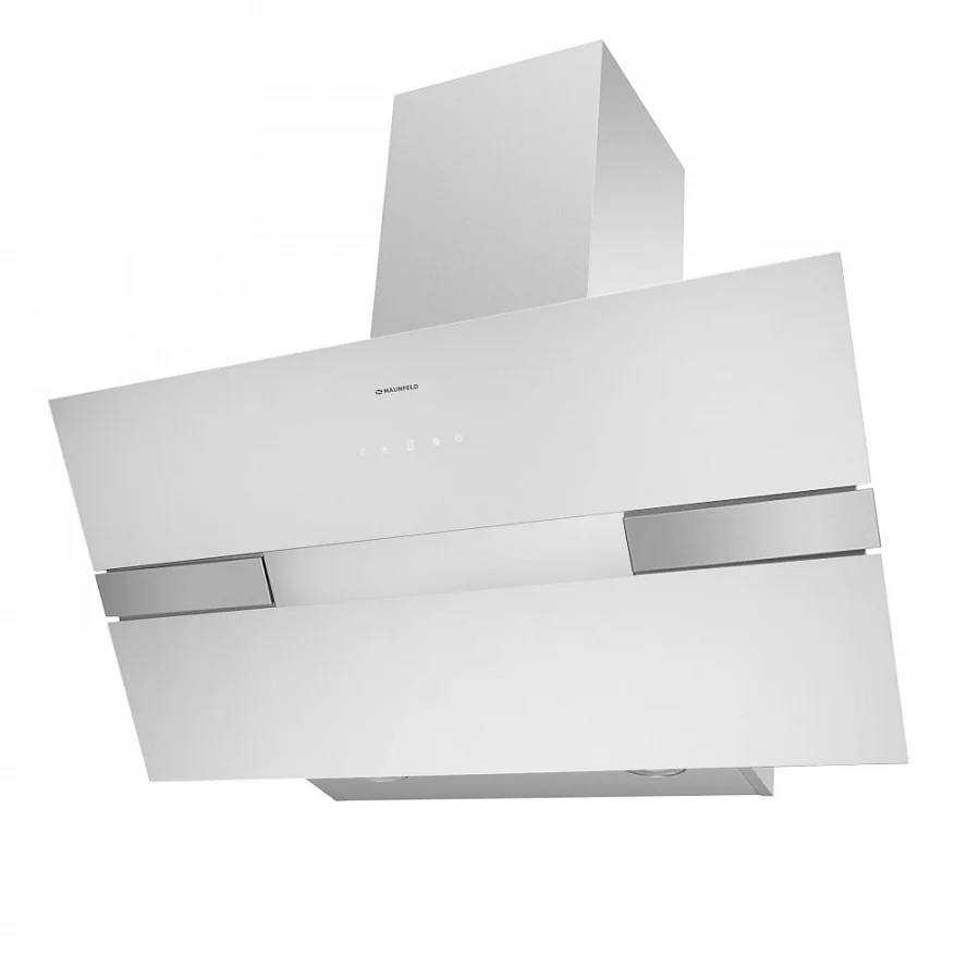RANGE HOOD MAUNFELD MERSEY 9" STAINLESS"/white glass