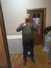 Suéter de lana y algodón para hombre, Jersey informal, Vintage, de colores combinados, cuello redondo de moda, Jacquard grueso y cálido