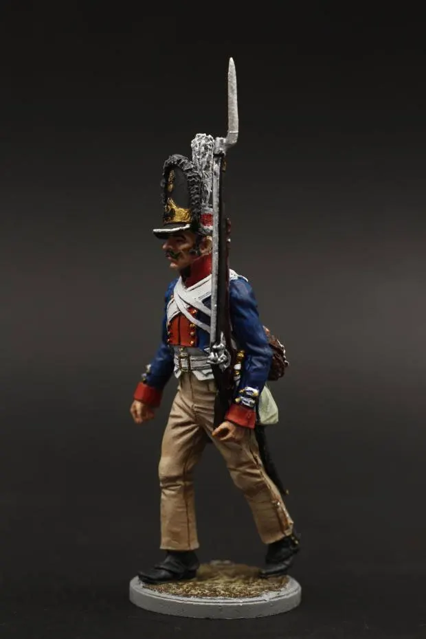 Tin toy soldier 54 mm Unpainted.Soldier Grenadier Regiment Russia 1812