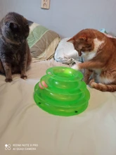 3 Levels Pet Cat Toy Funny Tower Tracks Disc Cat Tracks Toys Training Intelligence Amusement