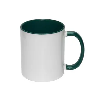 

Sublimation Porcelain Handle and In-Dark Green Mug