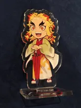 Figuras de acción de Anime Demon Slayer, no Yaiba Kimetsu, acrílico, soporte de escritorio, modelos, plato, pastel, actividades, decoración de escritorio