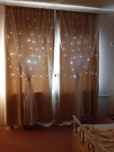 Princess Curtains Cloth Tulle Bedroom Stars Living-Room Korean Double-Pink for Hollow
