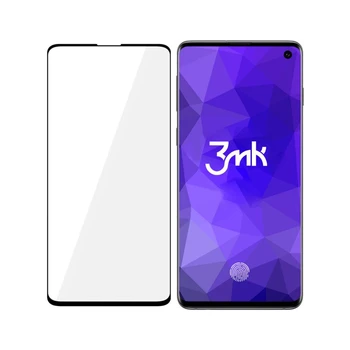 

3MK Protector de pantalla compatible con Samsung Galaxy S10 Negro HardGlass Max Finger Print - Grado de dureza de la pan