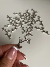 10 Uds rama encantos de Color plata antigua rama encantos colgantes para pulseras de abalorios de hojas joyería