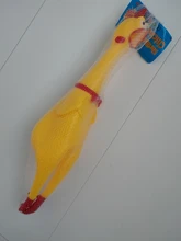 Toy Dog-Gadgets Rubber Chicken Pet-Dog Pet-Supplies Funny Squawking Yellow for Cat Screaming