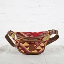 Женская поясная сумка с этническим узором в богемном стиле