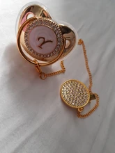 Chupete y chupete para bebé con 26 letras, sin BPA, de silicona, pezón infantil, dorado, ostentoso, Dummy Soother