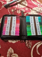 Conjunto de rotuladores de doble punta, Set de 12-120 rotuladores para dibujo artístico, obra de arte con acuarela